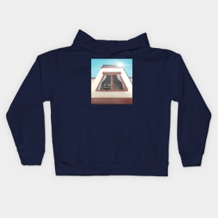 Peek from the window Kids Hoodie